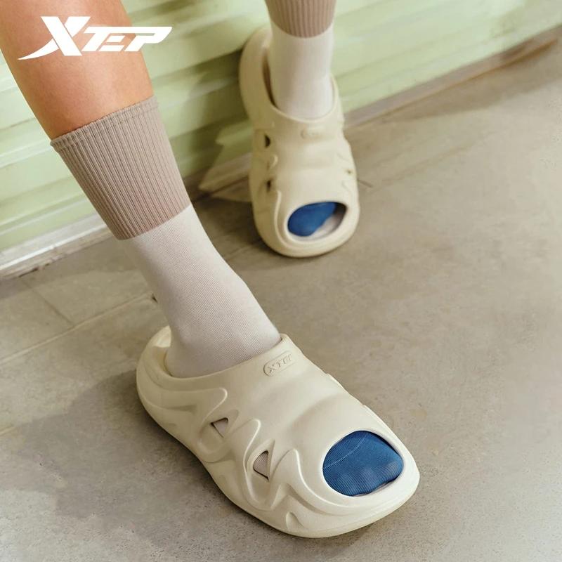 Xtep pantoufles pour femmes été confortable femmes chaussures décontractées couleur mixte quotidien
