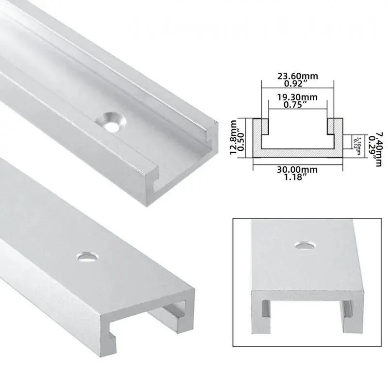 Fixation de gabarit de piste à onglet en aluminium, fente en T, Rail de goulotte pour le travail du