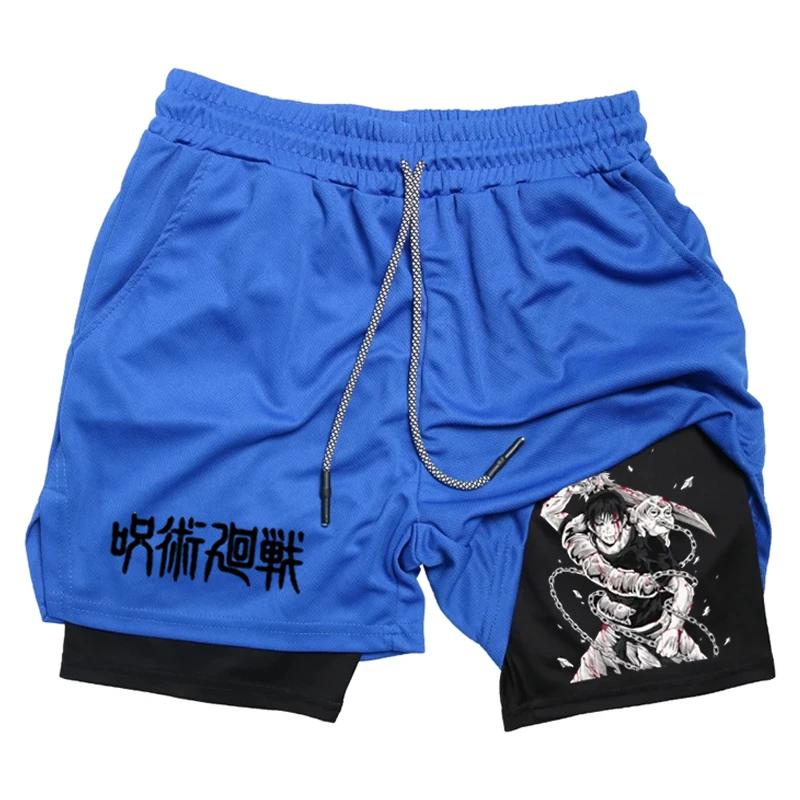 Short de Performance Anime Toji imprimé hommes GYM Shorts de Sport décontractés entraînement course
