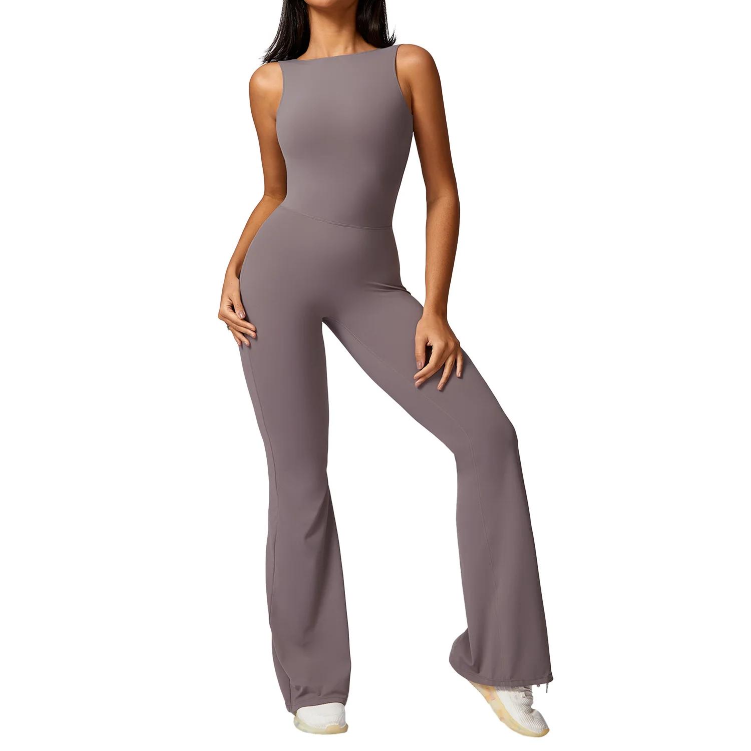 Ensemble yoga femme une pièce - Combinaison fitness legging body nouveau sport été