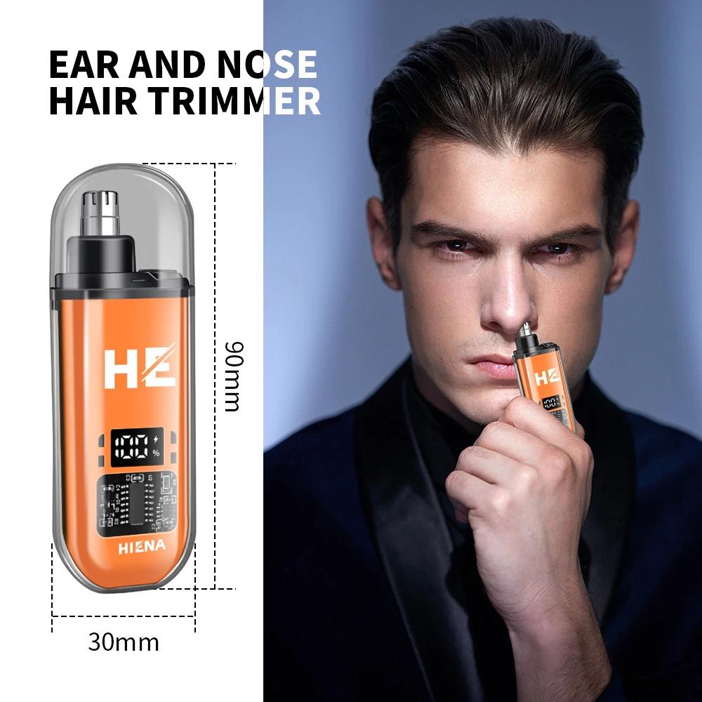 Tondeuses de nez tondeuse à poils du visage affichage numérique tondeuse de nez Rechargeable cadeau