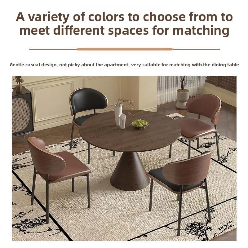 Luxe léger, salle à manger, chaise de salle à manger, moderne, café, bois massif, chaise, maison, bu