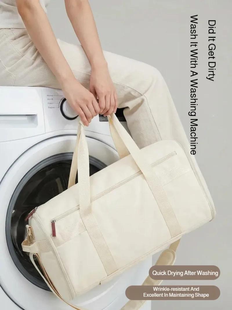 Nouveau sac de voyage multifonctionnel avec chariot, simple, grande capacité, sac de sport à double
