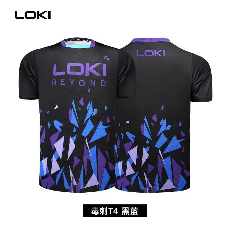 LOKI – maillots de Tennis de Table, t-shorts d'entraînement, nouveau Style, absorbe la sueur, confor