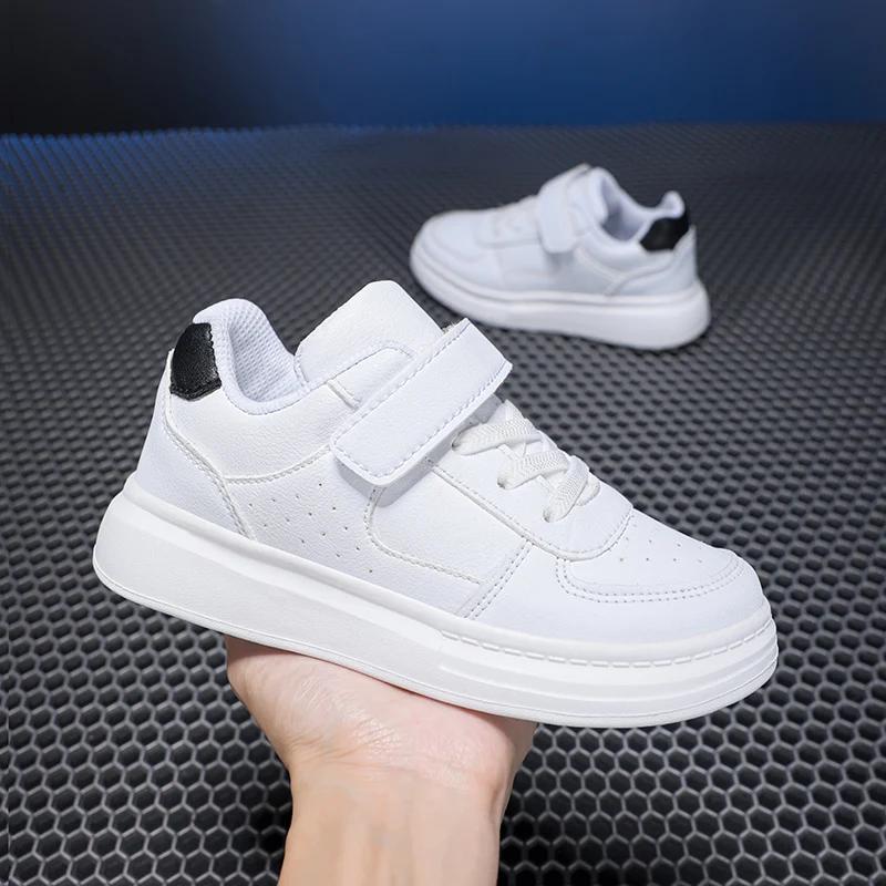 Baskets respirantes enfants garçons filles sport course chaussures décontractées en cuir antidérapan