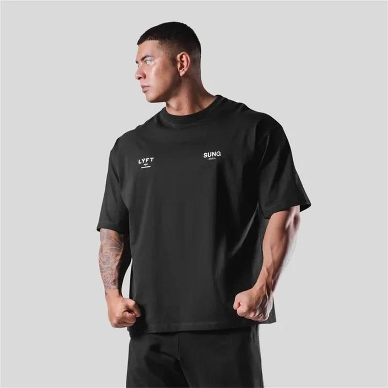T-Shirt Surdimensionné CircFT Homme Coton - Streetwear Entraînement Sportif Gym