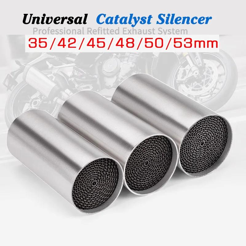 Universel 35/42/45/ 48/50 53mm Moto avant milieu tuyau catalyseur DB tueur Moto silencieux d'échappe