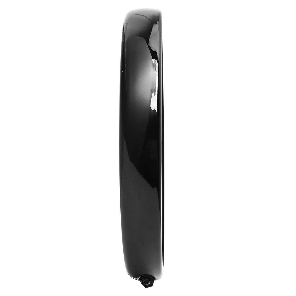 Anneau de décoration de phare de moto noir 5,75'' pour Harley Sportster Iron 883 1200 Dyna Softail S