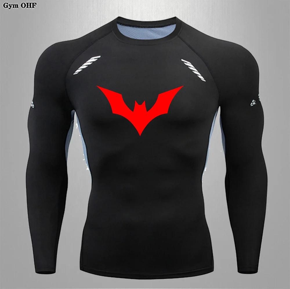 T-shirt compression homme séchage rapide course Gym Fitness serré vêtements sport été respirant araignée manches courtes
