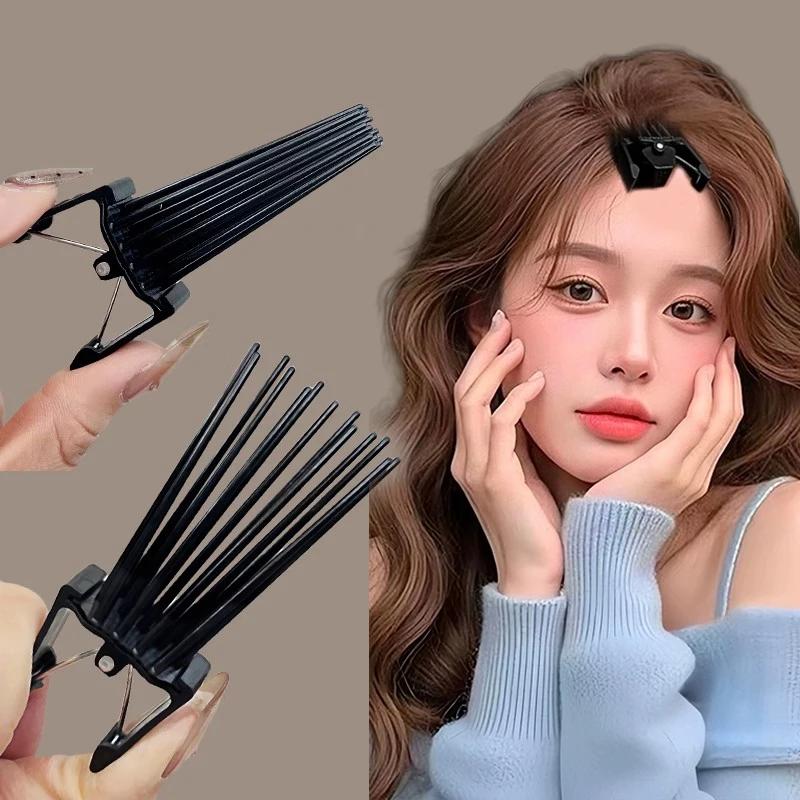 2 pièces Simple moelleux épingle à cheveux friser racine haute naturel moelleux pince à cheveux femm