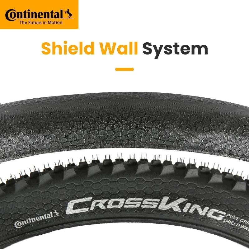 Pneu de vélo de montagne Continental Cross King 27.5 29 2.2 2.3 MTB en acier, 180TPI, système Shield