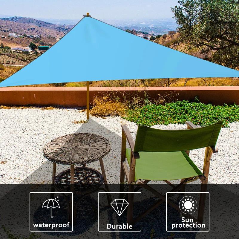 Bâche de camping étanche, tente triangulaire, voile d'ombrage solaire, auvent touristique extérieur,
