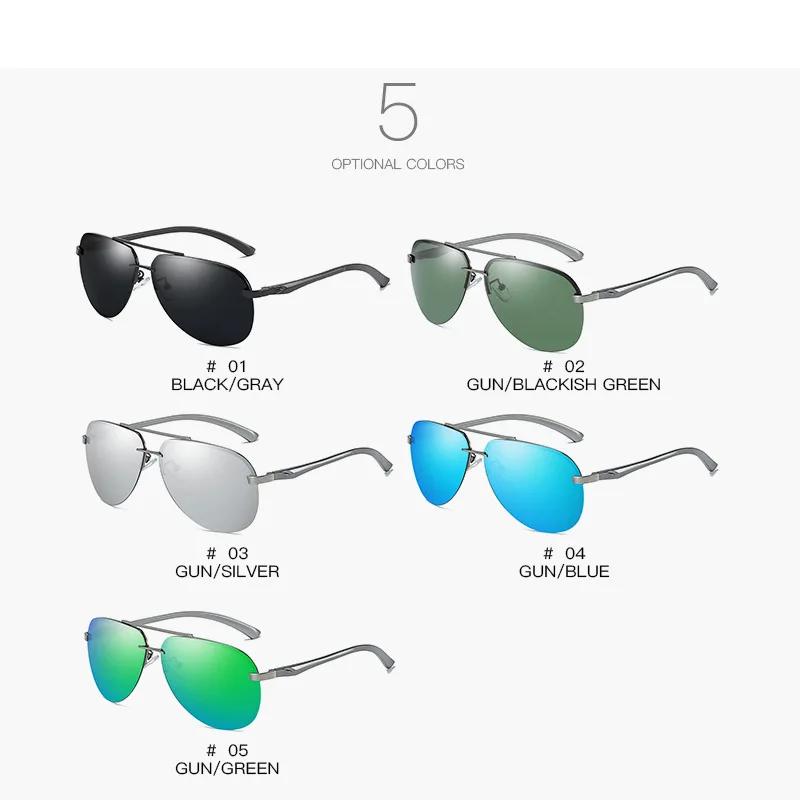 Mme Mâle Nouveau Classique Lunettes De Soleil Polarisées Dazzle Couleur Film Miroir Printemps Lunett