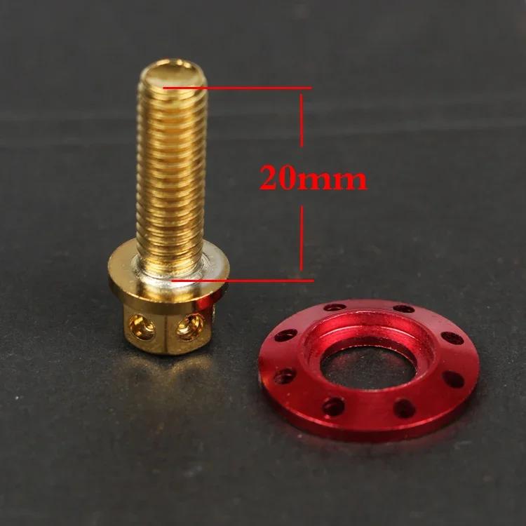 Vis de garde-boue modifiée pour moto, voiture électrique, fourche plate, acier inoxydable, couleur,