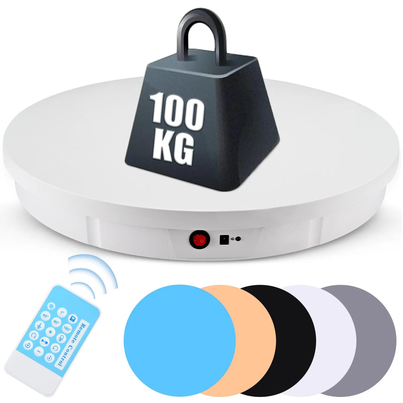 CNCBSR Présentoir rotatif électrique 52 cm 360 ° Kit de plateau tournant, porte-bijoux pour photog