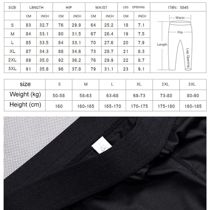 Pantalon de sport de compression à séchage rapide pour hommes, collants de fitness, leggings de cour