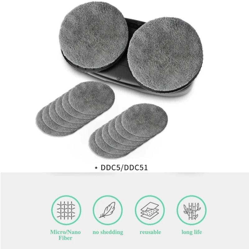 Serpillères de nettoyage de vitres pour HUTT DDC5 DDC55 PuRuikai N361, Pack de pièces, nettoyeur de