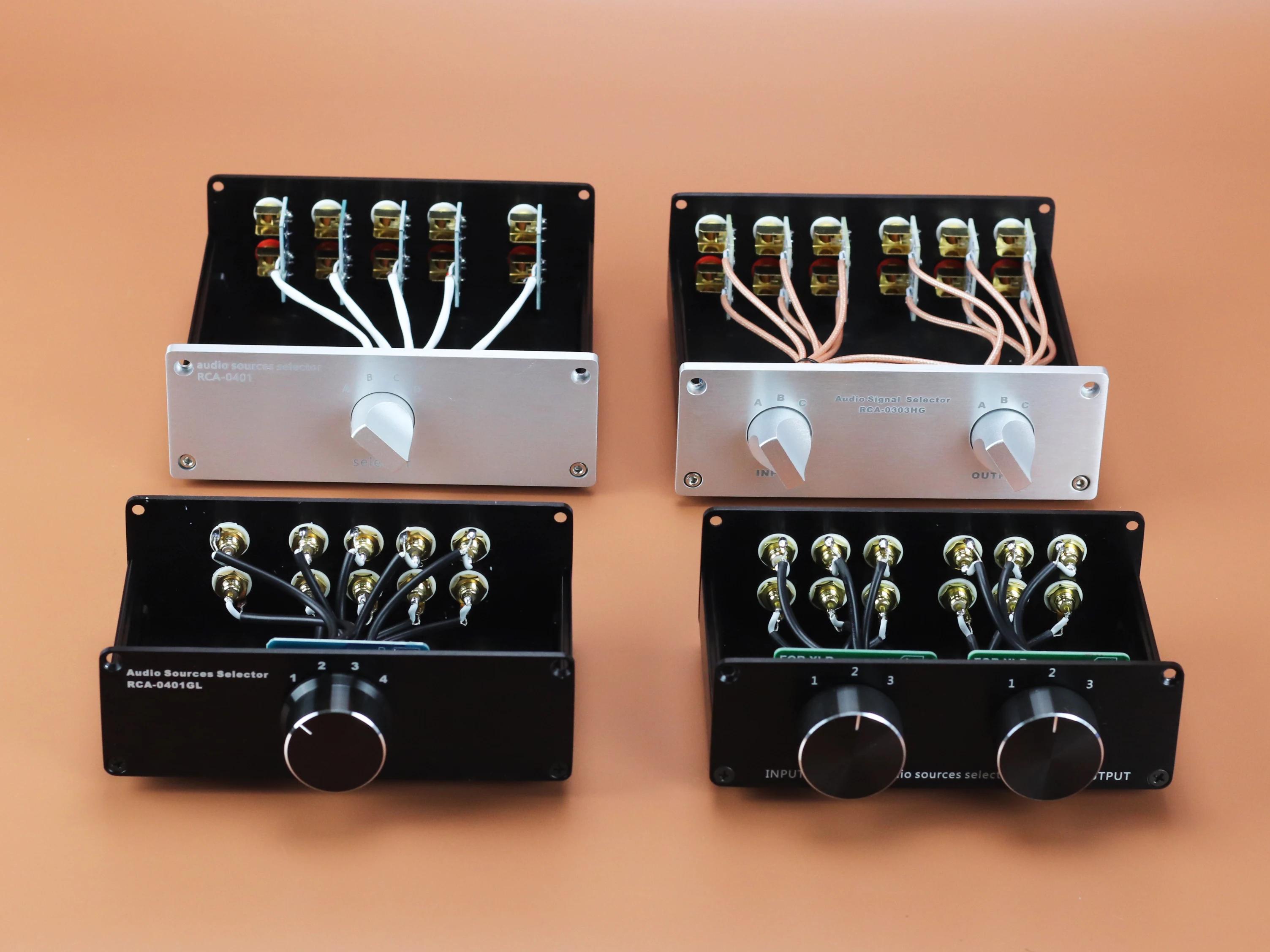Commutateur de signal audio double canal HIFI, répartiteur audio haut de gamme RCA, amplificateur de