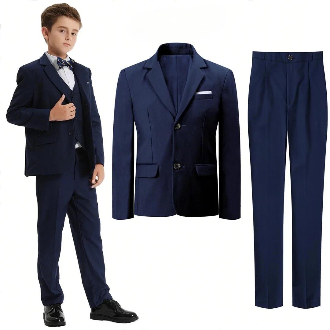 Vêtements pour garçons imbibés pour enfants, tenue de Pâques, blazer de fête d'église, cérémonie de