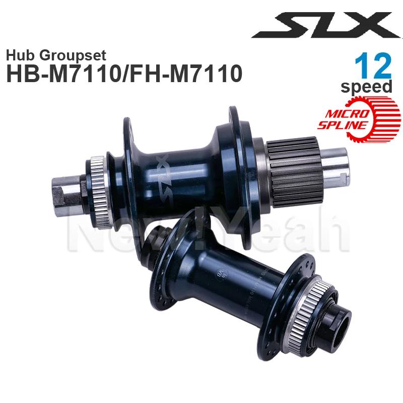 SHIMANO – ensemble moyeu avant 110 100x15mm et arrière 148 142x12mm, 12 vitesses, SLX M7100 M7110