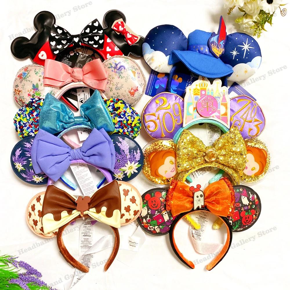 Bandeau Disney Mickey Ears, accessoire pour cheveux pour adultes/enfants, pour Disneyland Little Wor