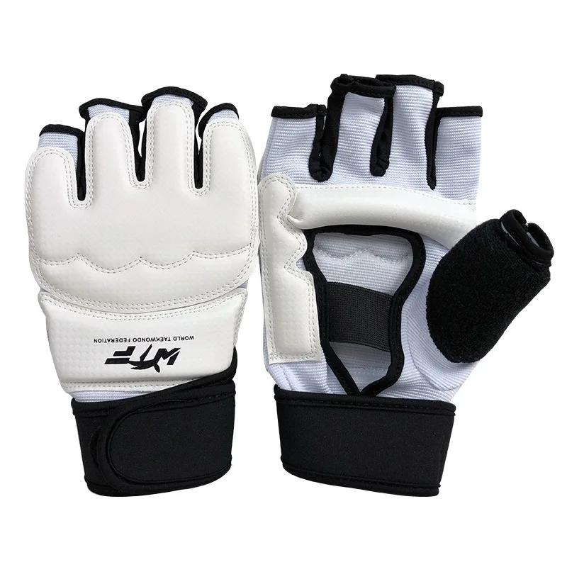 Gants de pied cuir taekwondo anneau Rotterdam protection karaté boxe arts martiaux enfant 1 ensemble