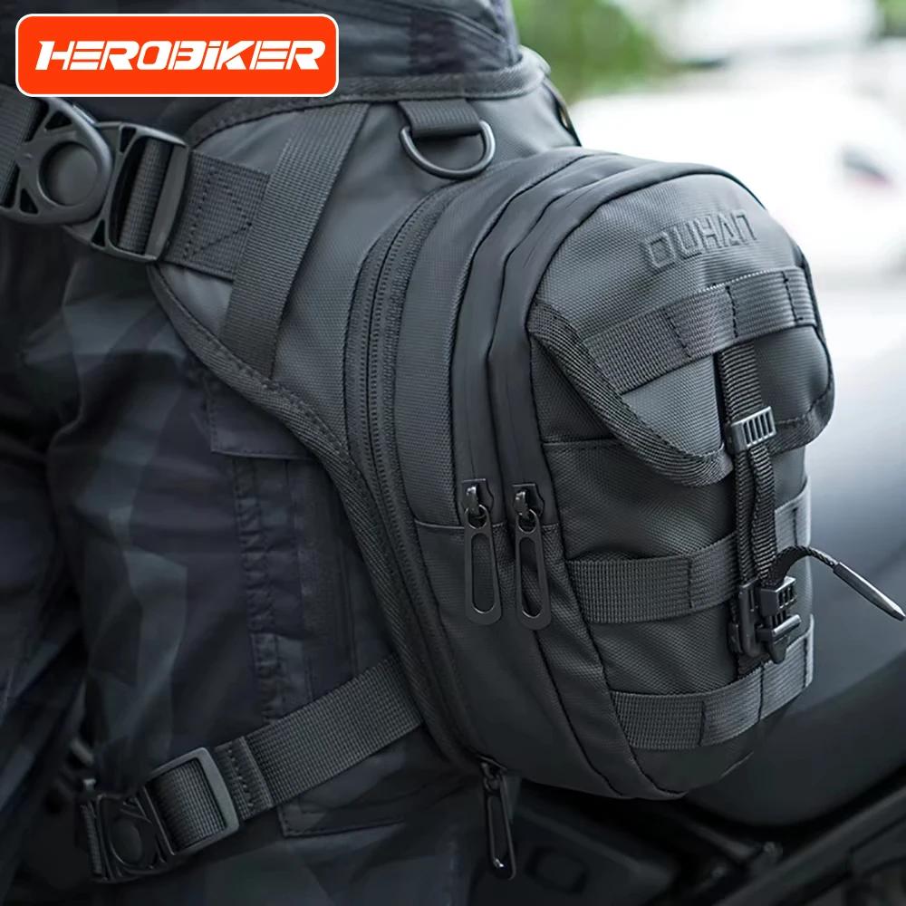 DUHAN multi-fonction moto goutte jambe sac hanche Bum moto sac extérieur taille sac moto équitation