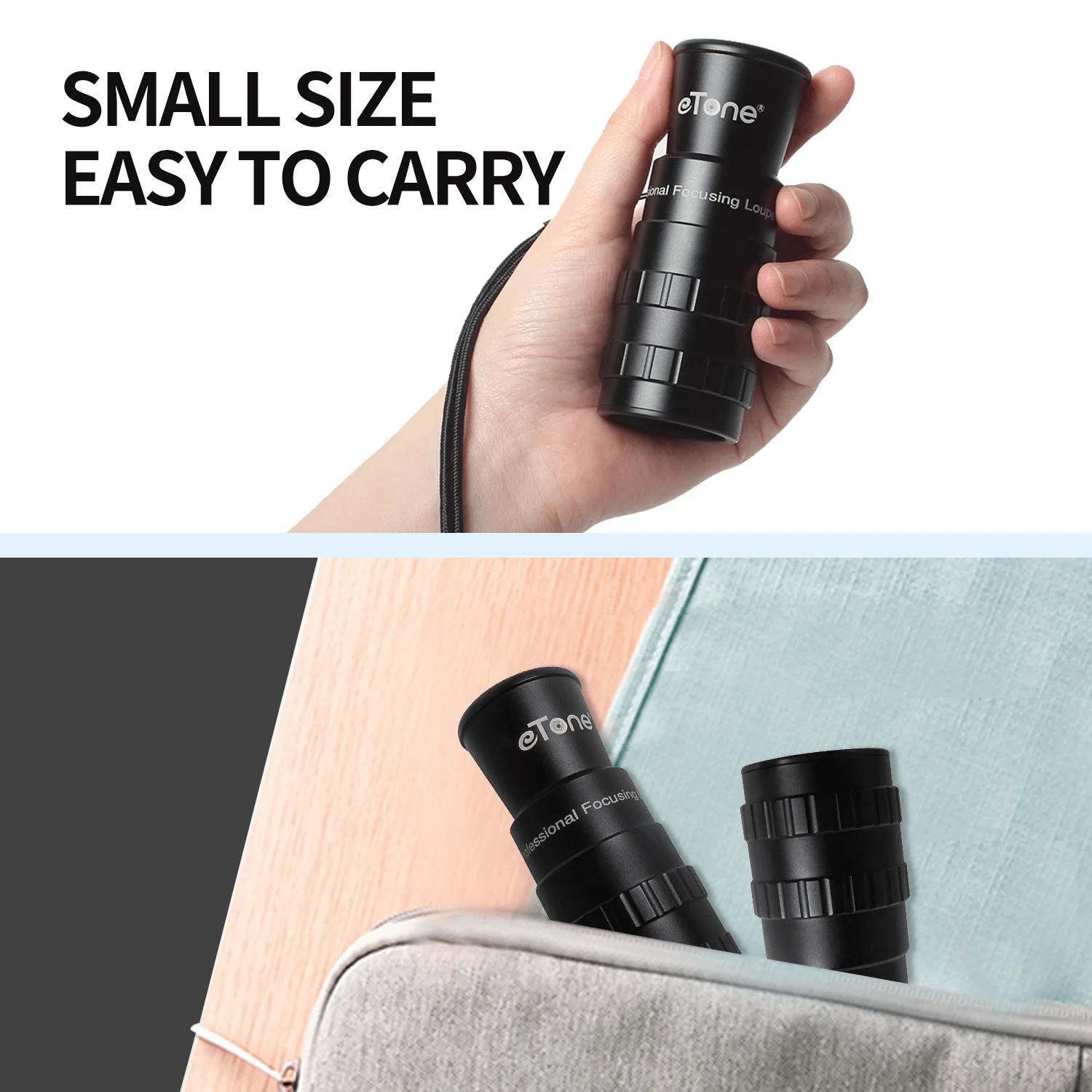 eTone 6x loupe verre dépoli loupe Focus écran viseur loupe pour 4x5 5x7 8X 10Grand format appareil p