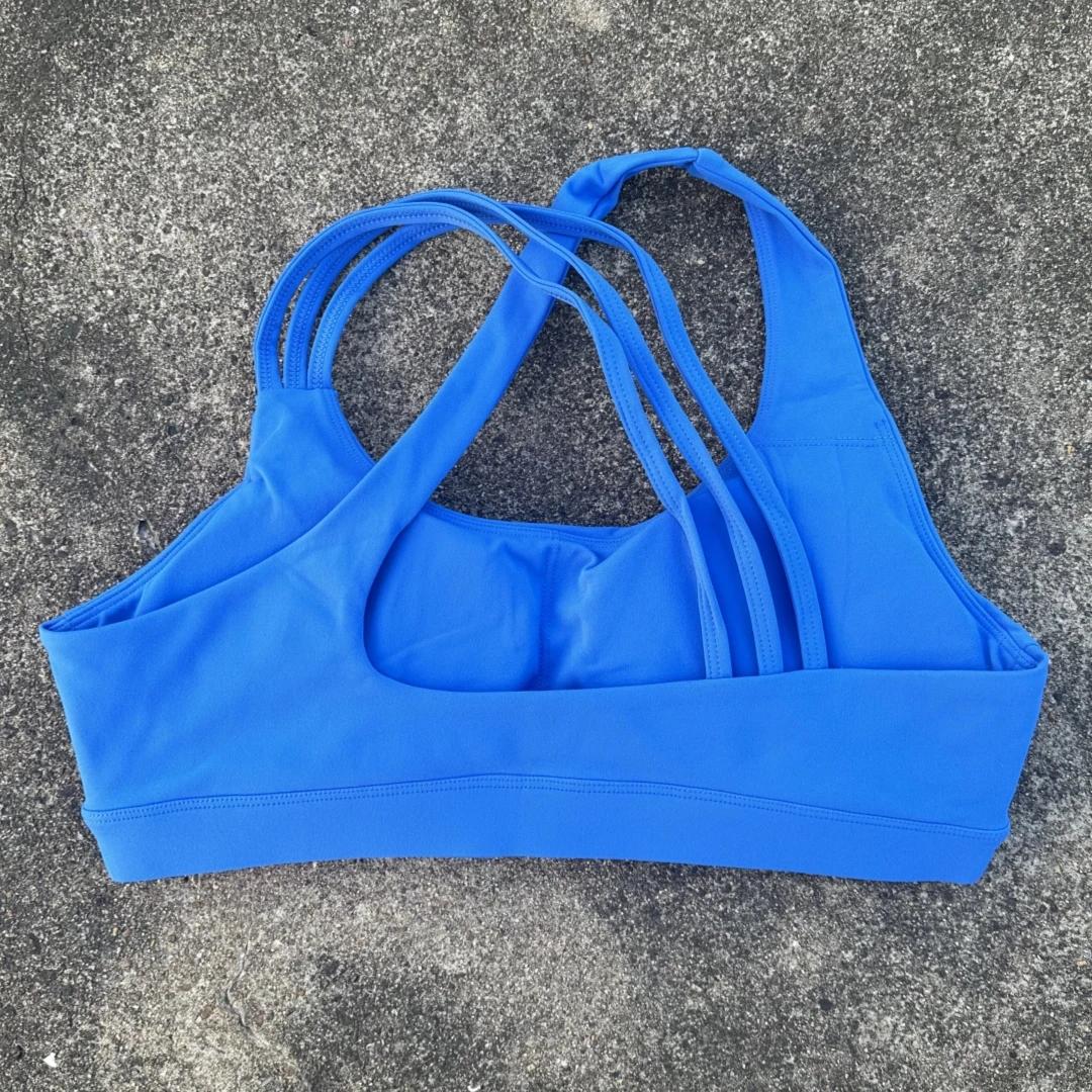 Soutien-gorge de Sport pour femmes, couleur unie, haute résistance, bretelles croisées, sous-vêtemen