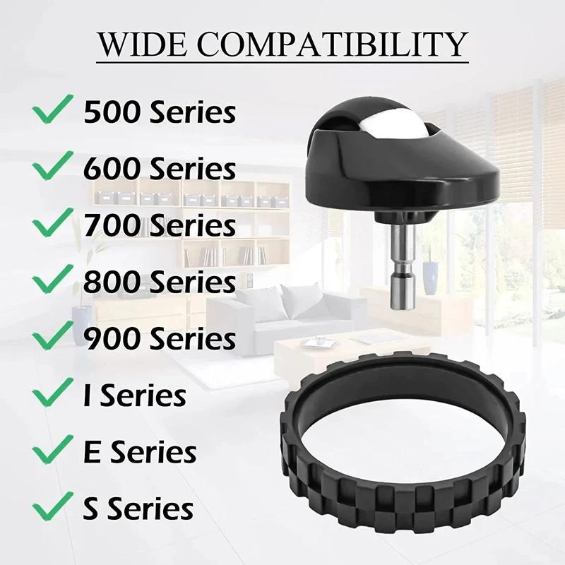 Roue avant coordonnante et TiresSkin pour IRobot Roomba, accessoires de remplacement, I7, I3, J7, E5