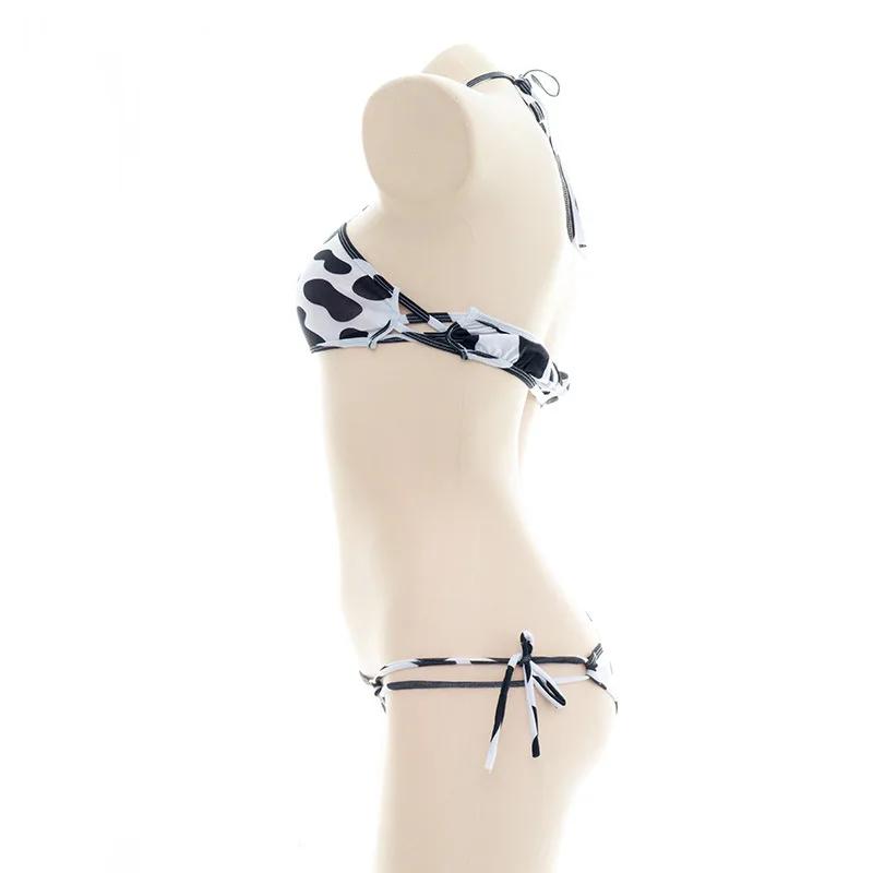 Série vache maillot de bain body Bikini femme de chambre uniforme Costume été plage Kawaii maillot d