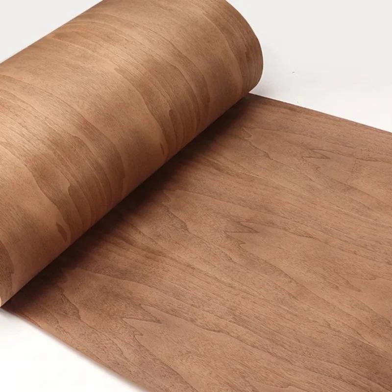 Plaquage en Bois Naturel pour Cave à Vin et Décoration de la Maison, Brochure Noire, 58x250cm, T0.25