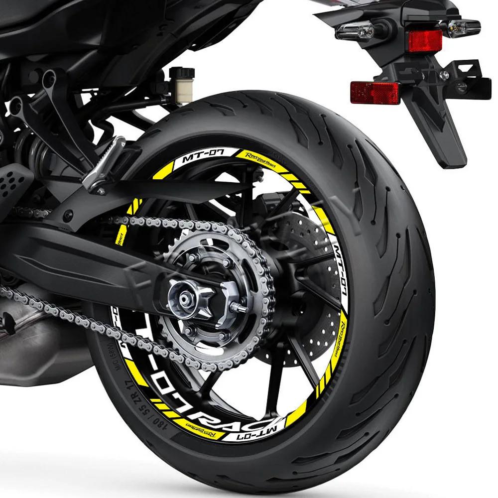 Autocollant réfléchissant pour roue de moto, autocollants de moyeu, bande à rayures de jante, décora