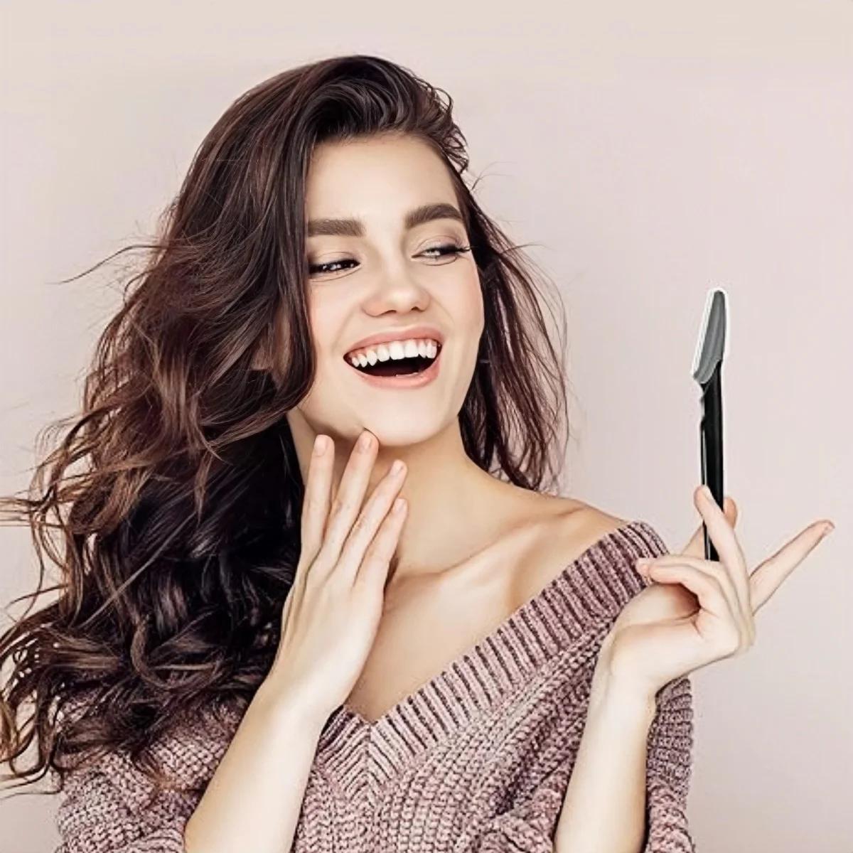 Ensemble de rasoir à sourcils polyvalent pour femmes et hommes, outil facile à utiliser, lames de ra