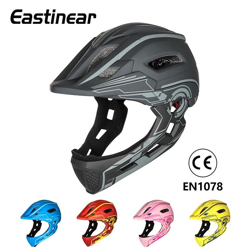 Eastinear-Casque de sécurité pour enfants avec feu arrière, poignées intégrales, chapeau amovible, s