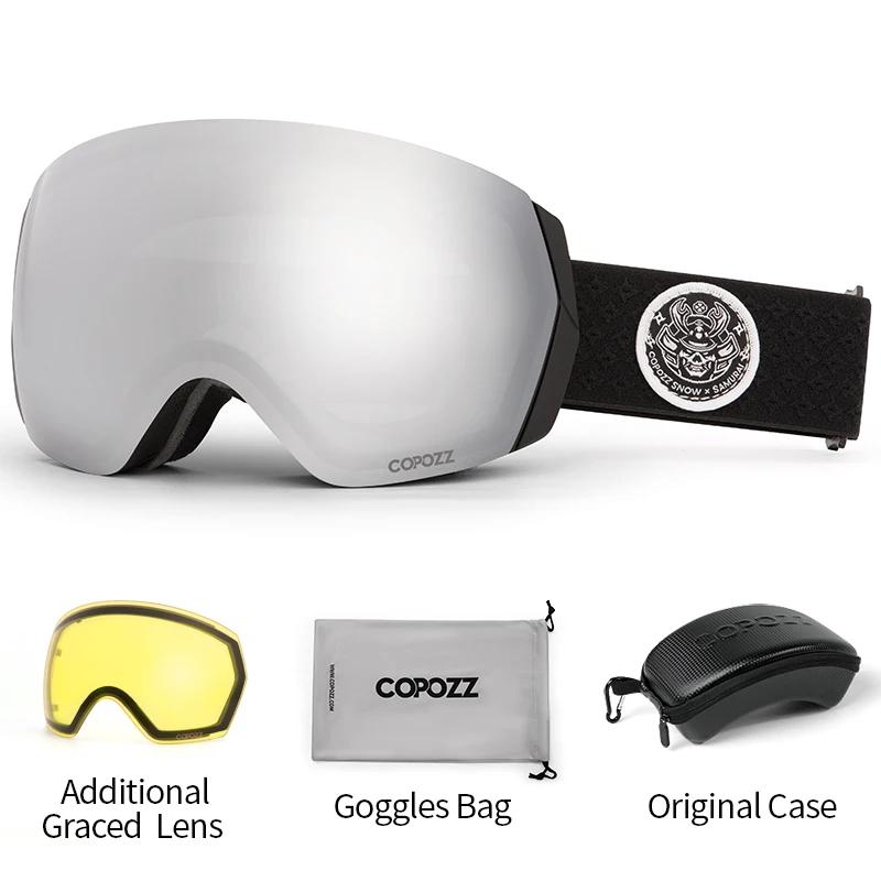 COPOZZ marque lunettes de Ski professionnelles Double couches Anti-buée UV400 hommes femmes hiver mo