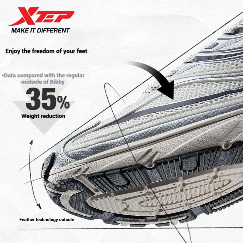 Xtep Little Basque 2 chaussures décontractées pour hommes 2025 été Vintage respirant confortable ant