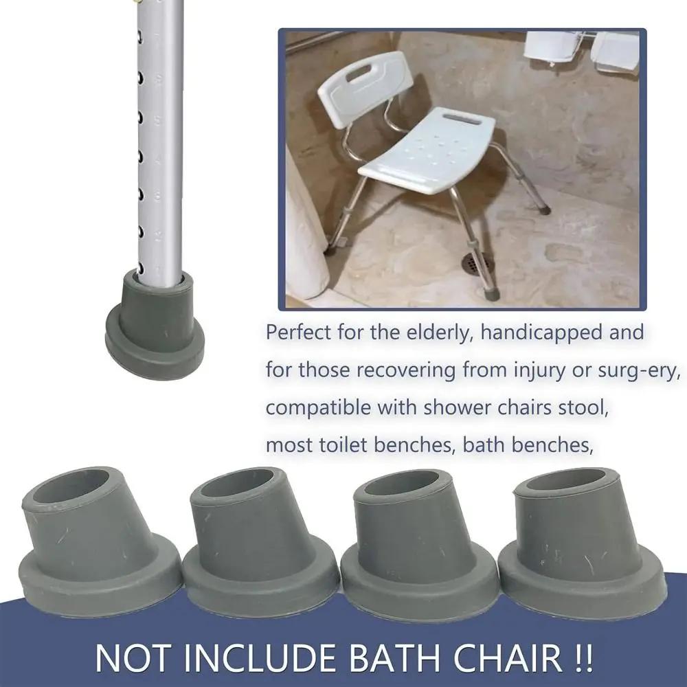 Pieds de rechange pour siège de bain et chaise de douche, 1 à 1/8 pieds de banc en caoutchouc, capuc