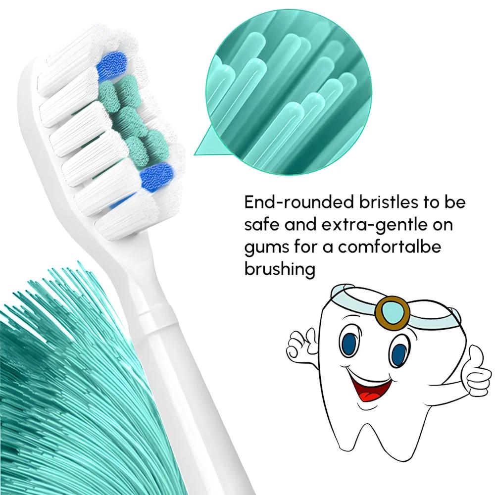 Têtes de brosse à dents de rechange compatibles avec la tête de brosse à dents électrique Philips So