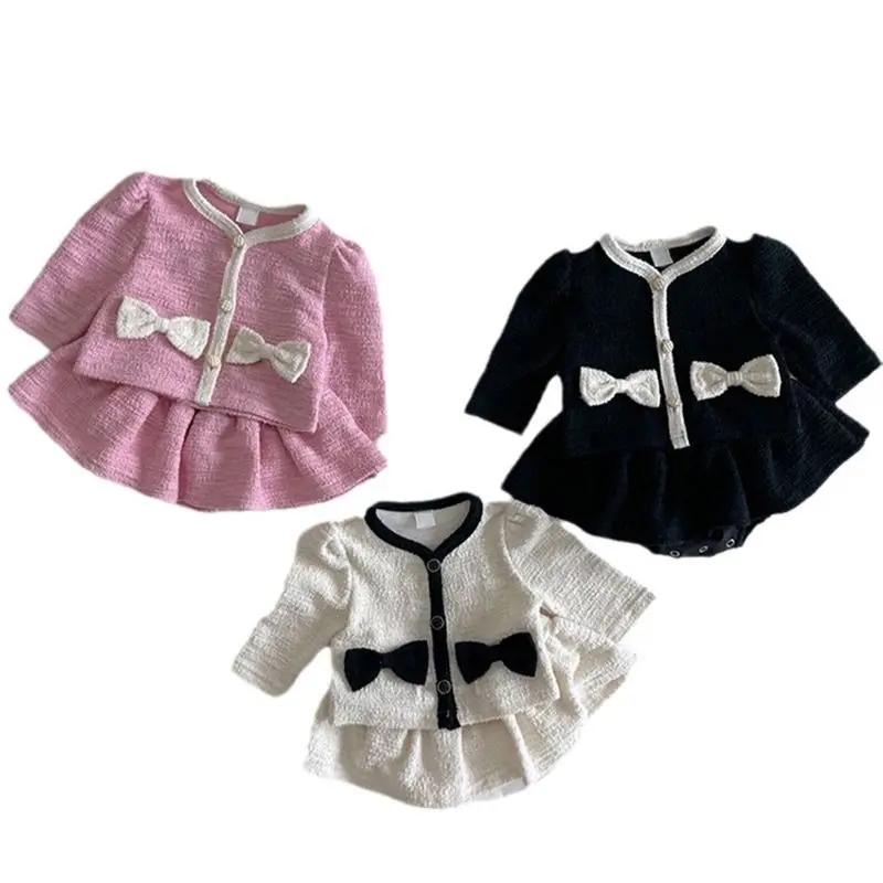 Ensembles d'automne pour bébé, costume polyvalent à la mode pour nouveau-né, petit Style parfumé, vê