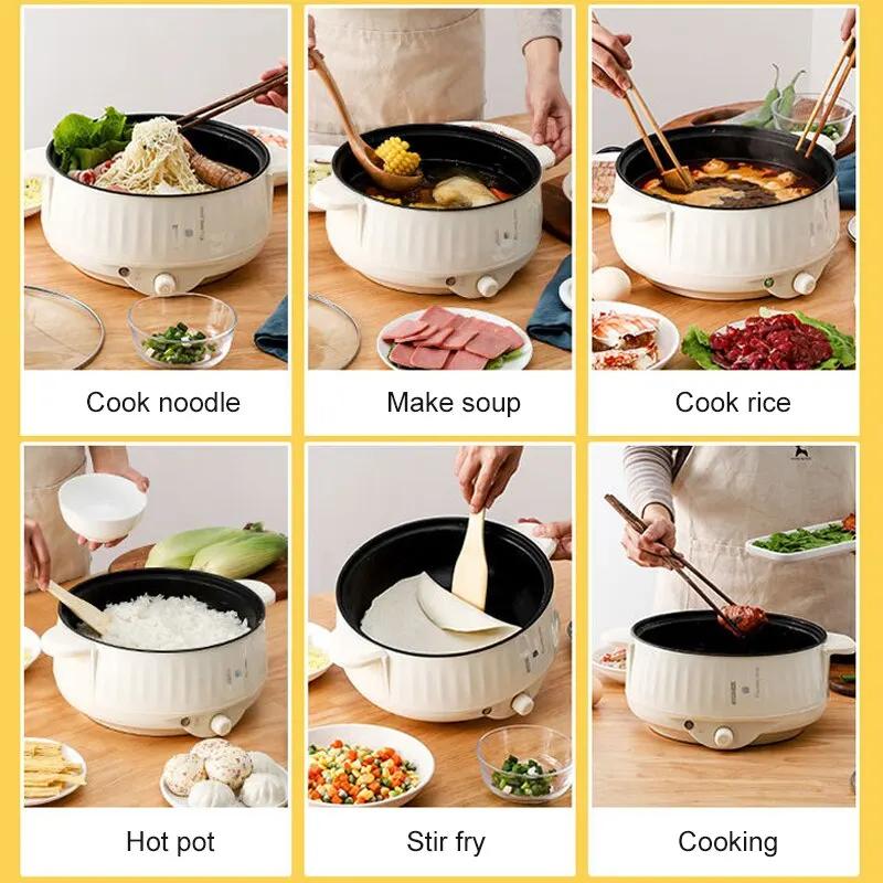 Marmite électrique antiarina pour 1 à 2 personnes, appareils de cuisson ménagers, multi-cuiseurs, ma