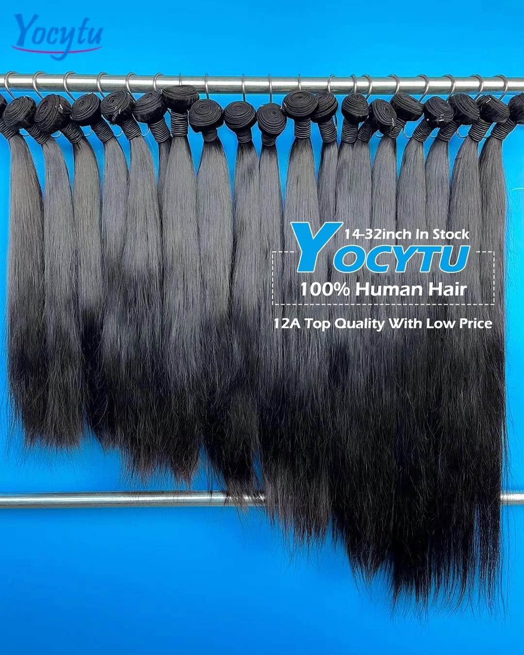 12A Tissage Cheveux Humains 20 20 20 Pouces Tissage Lot Brésilien 100% Cheveux Humain YOCYTU Tissage