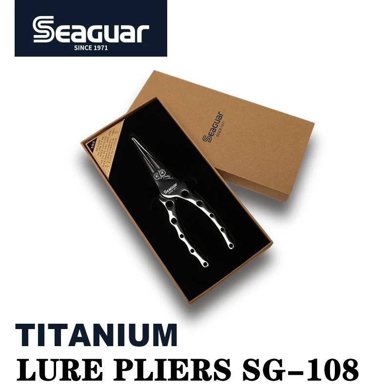 Seaguar – pince à leurre de pêche en titane, Anti-rouille, multifonctionnelle, ciseaux de ligne de p