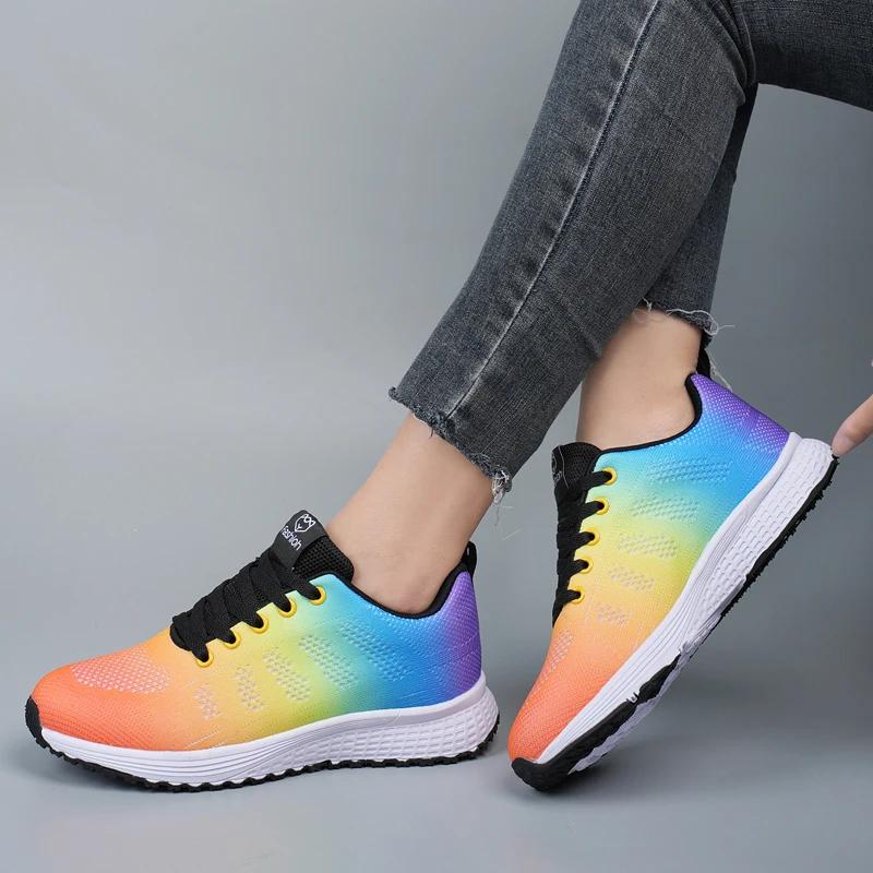 Femmes chaussures de sport décontractées en plein air anti-dérapant confortable Tennis tenues d'été