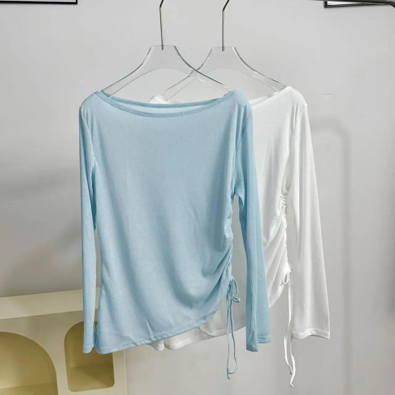Chemise de sport à manches longues pour femmes, vêtements de Yoga, T-Shirt de Fitness, de course à s