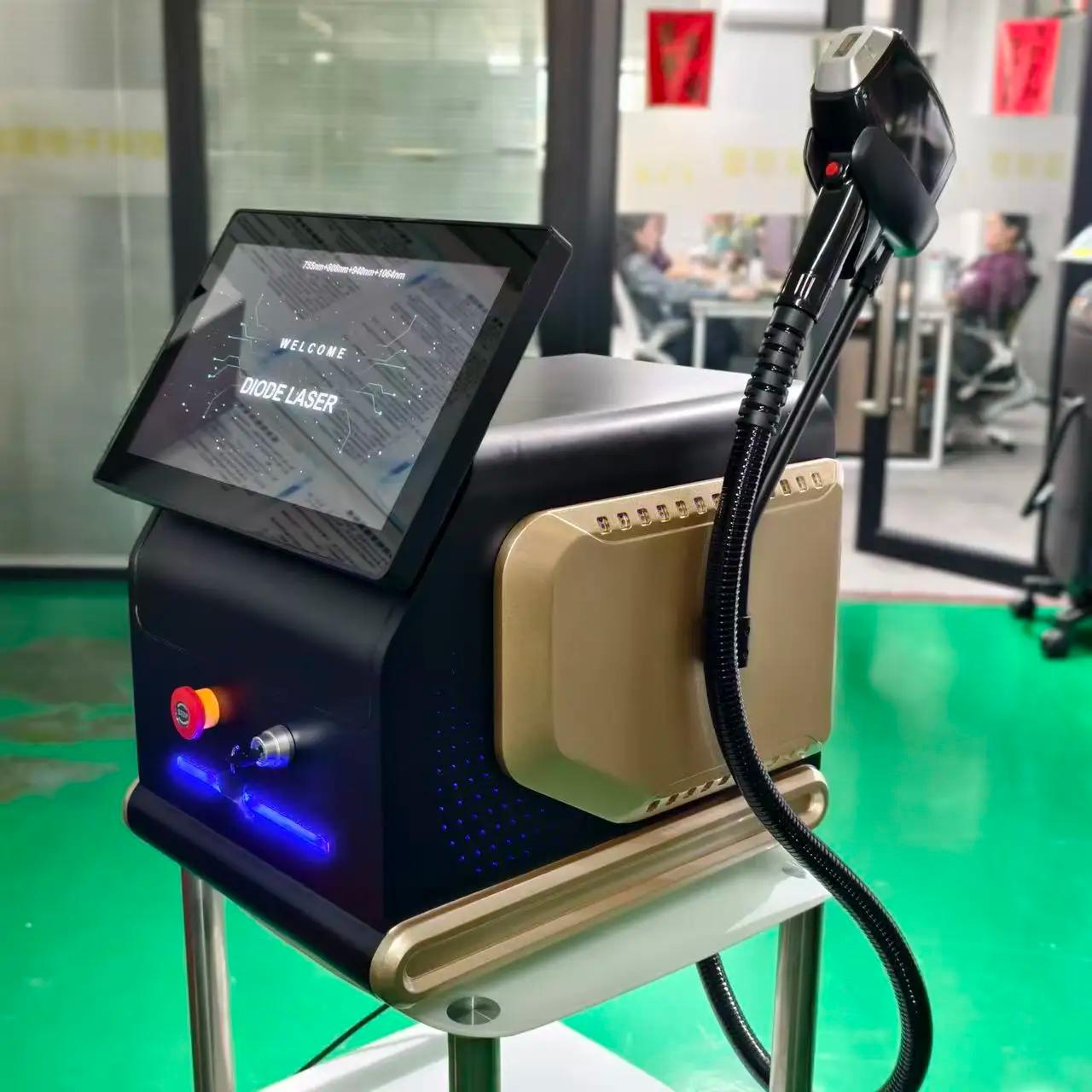 Épilateur laser diode 4500W 940nm 808nm, épilation permanente au laser Alexandrite 755nm 808nm 1064n