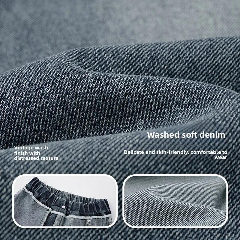 Jeans de printemps pour garçons, pantalon de mode pour enfants, nouveau pantalon droit d'automne, je
