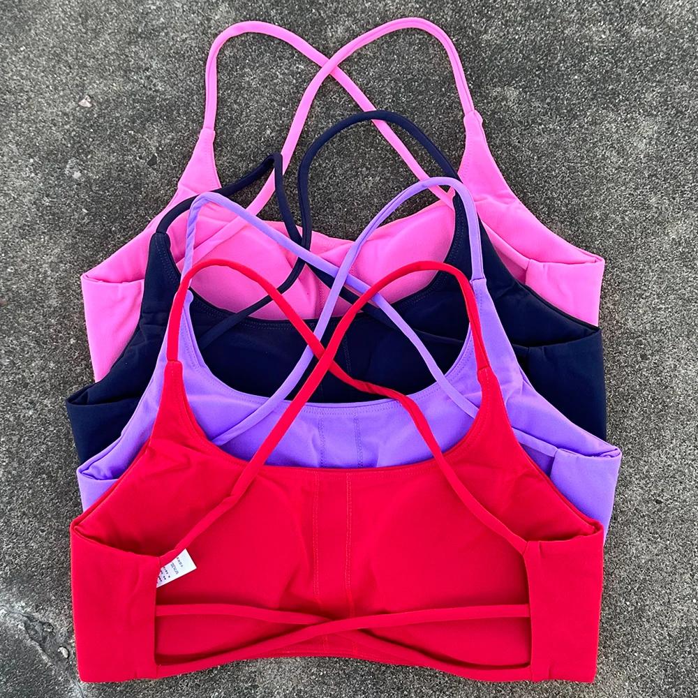 Femmes sport soutien-gorge pour Fitness femmes Yoga gilet entraînement course débardeur femme dos nu