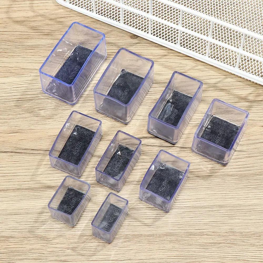 Coussinets transparents en silicone pour pieds de table et chaise, capuchons en PVC, couvre-pieds as