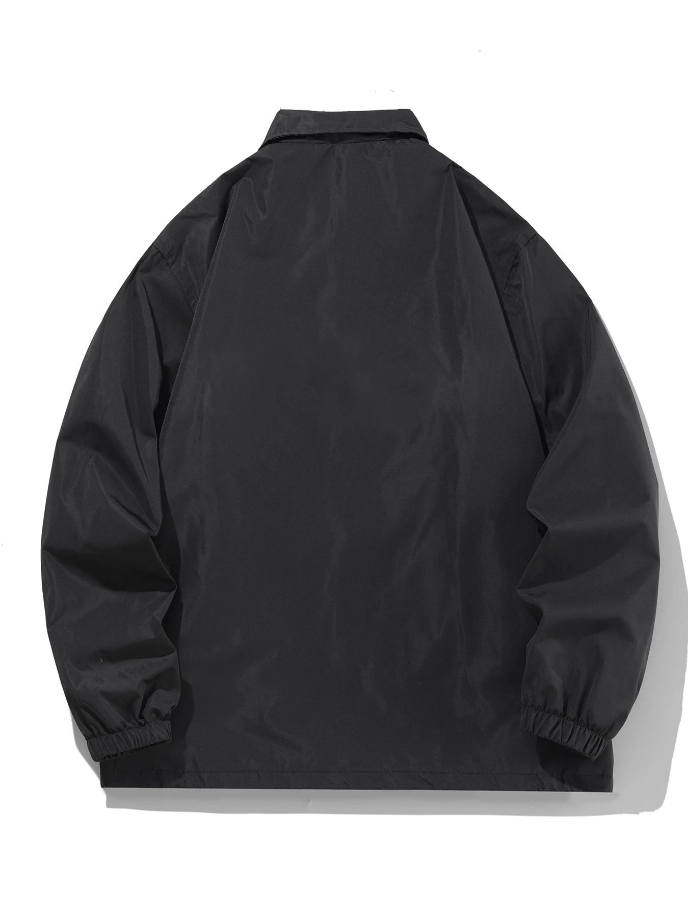 Veste à revers pour hommes, pour l'extérieur, décontractée, assortie avec tout, mode, couleur unie,